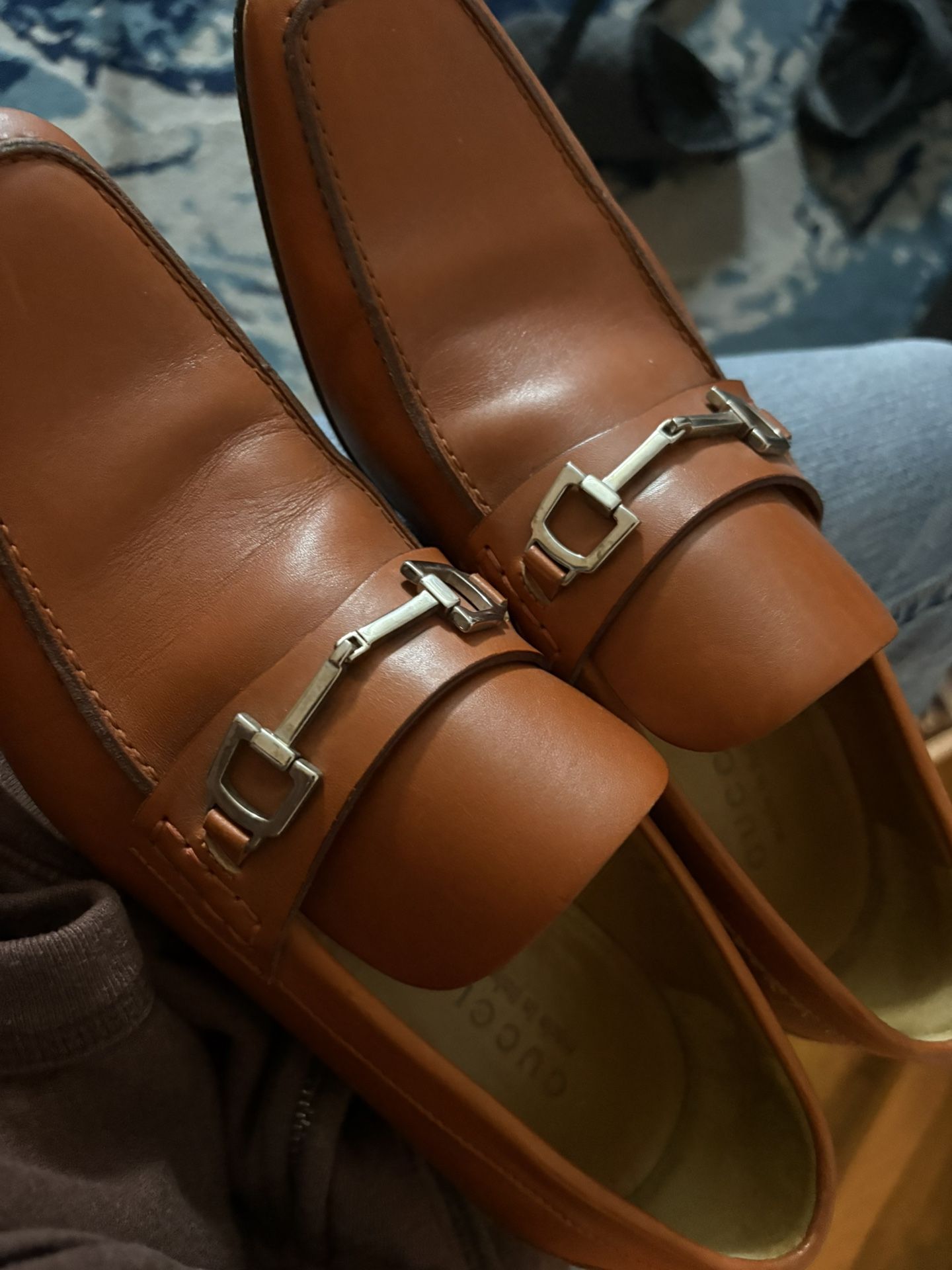 Vintage mens Gucci Loafers horsebit Size 8