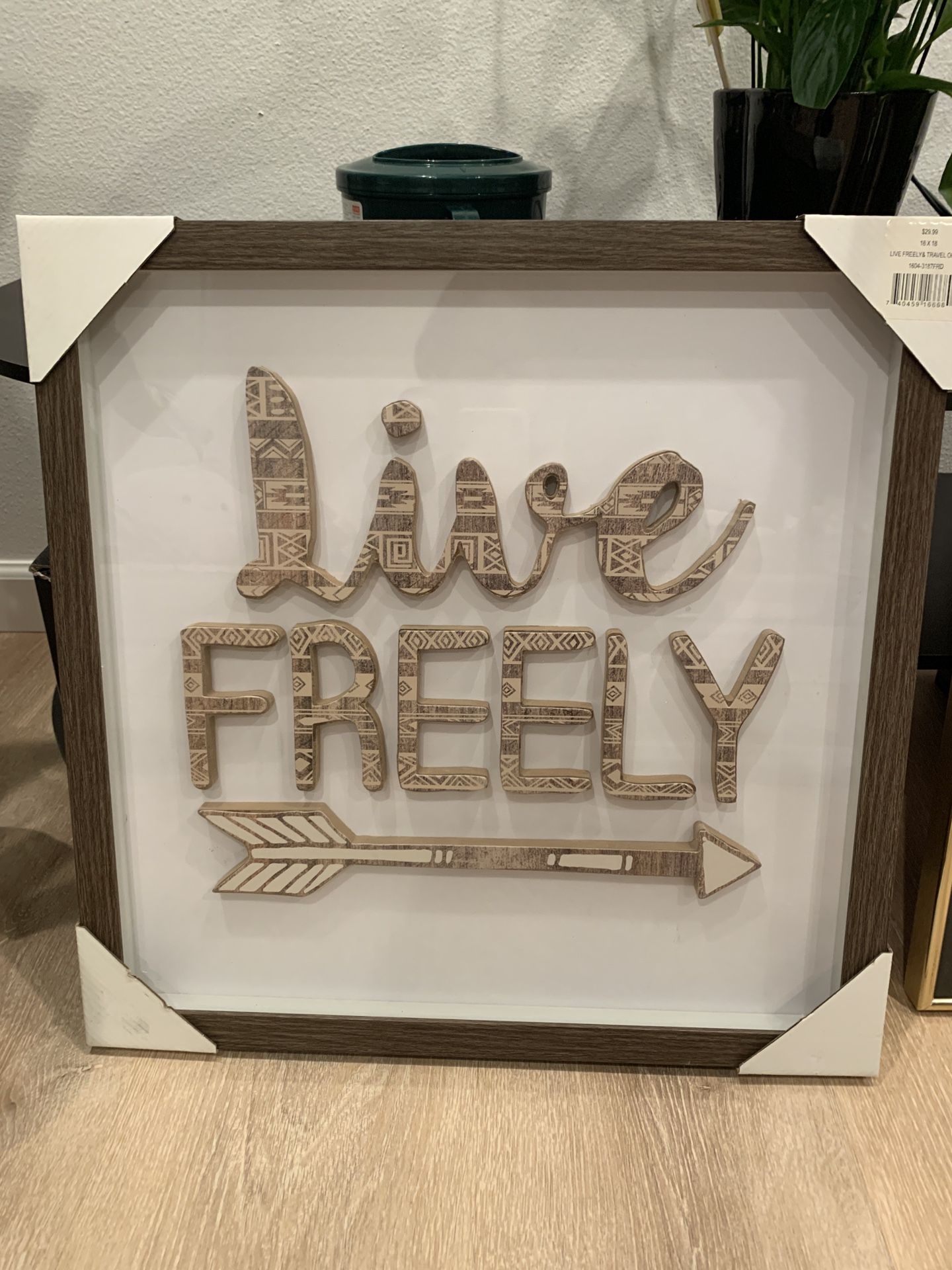 Live glass Frame Painting 18*18inch