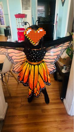 Kids Monarch Butterfly Halloween Costume