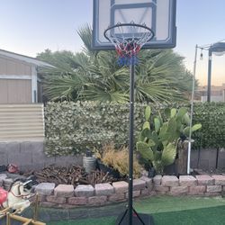 Basketball Hoop New Asking $65 It’s 7 Ft Tall To The Basket Hoop And 106”tall All Together 