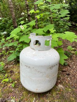 Empty propane tank