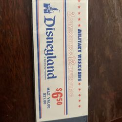Vintage Disney Tickets