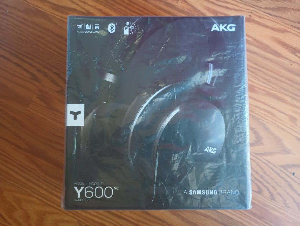 New AKG Y600NC Wireless or Wired Bluetooth Over the Ear Headphones by Samsung