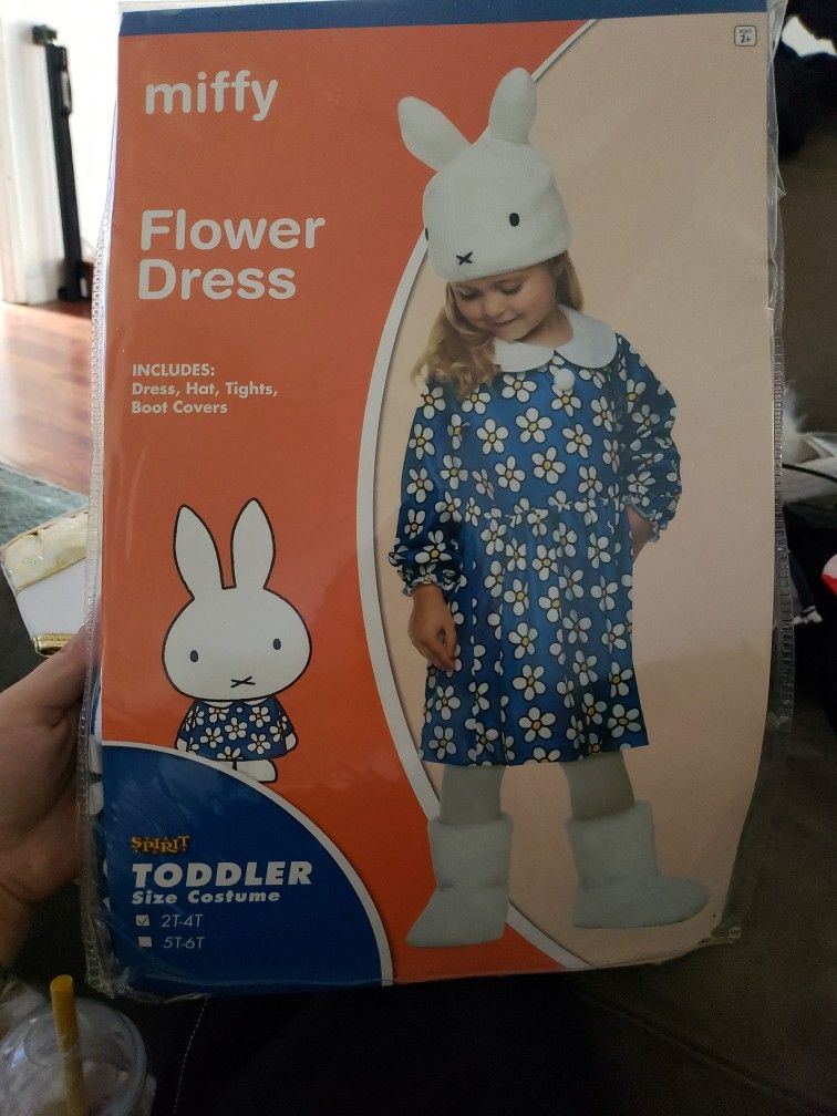 Toddler Miffy Flower Dresses Costume