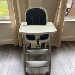 Gray Wooden Feeding Chair