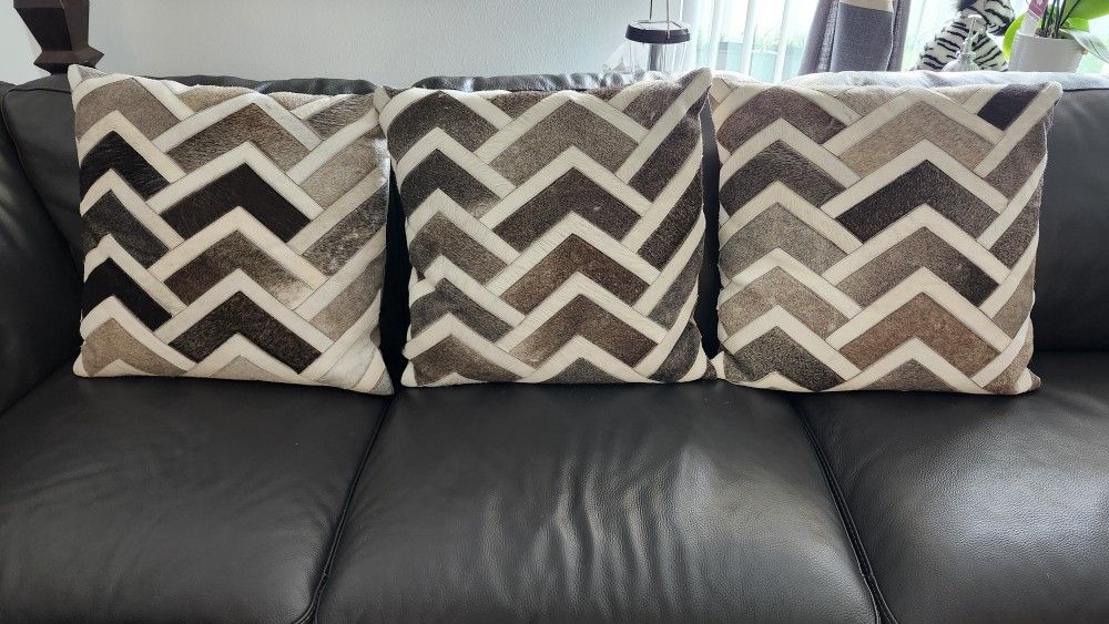 Throw Pillows Chevron Pattern 3 For $40