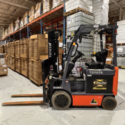 2022 Toyota Electric Forklift 4,000lbs. Low Hours