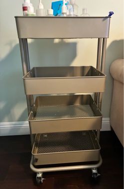 4-tiered rolling cart