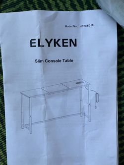Slim console table