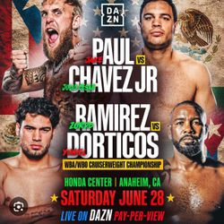 2 Tickets Jake Paul Vs Julio Cesar Chavez Jr Boxing Section 200’s