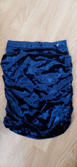 Guess Domenic Gathered Velvet Mini Skirt size s