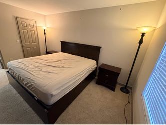 King Bedroom Set - Bed, dresser, chest, 2 nightstands, and mirror