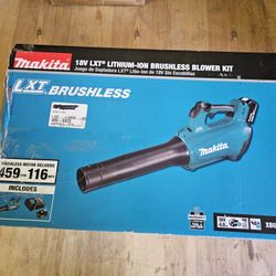 Makita 18v Brushless Blower With Battery And Charger