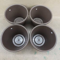 Classic Round Plastic Plant Flower Pot Planter w/Rolled Rim 15.5″