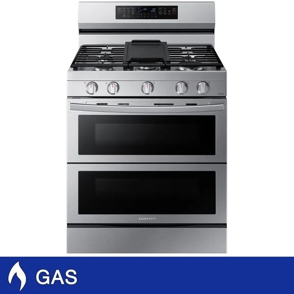 Samsung 6.0 cu. ft. Smart Freestanding Gas Range with Flex Duo and Air Fry $580