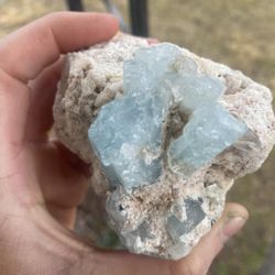 Aquamarine Beryl Crystal Specimen 