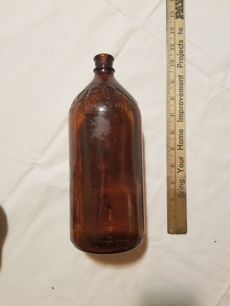 Antique 32 oz Clorox Glass Bottle