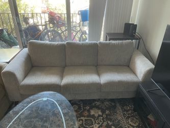 Practically new couch w/ free love seat