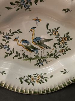 Hand painted serving dish