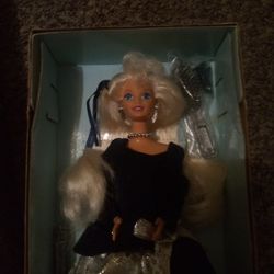 vintage winter velvet doll