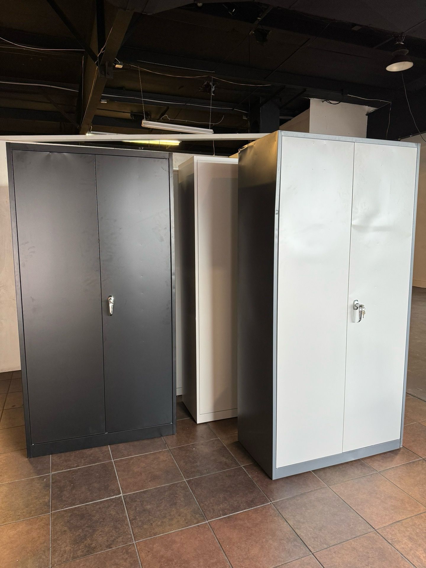 🔥Special discount🔥72-inch tall, Metal storage cabinets for $70 each (have scratches or dents). with adjustable shelves and locking doors. Selling fa