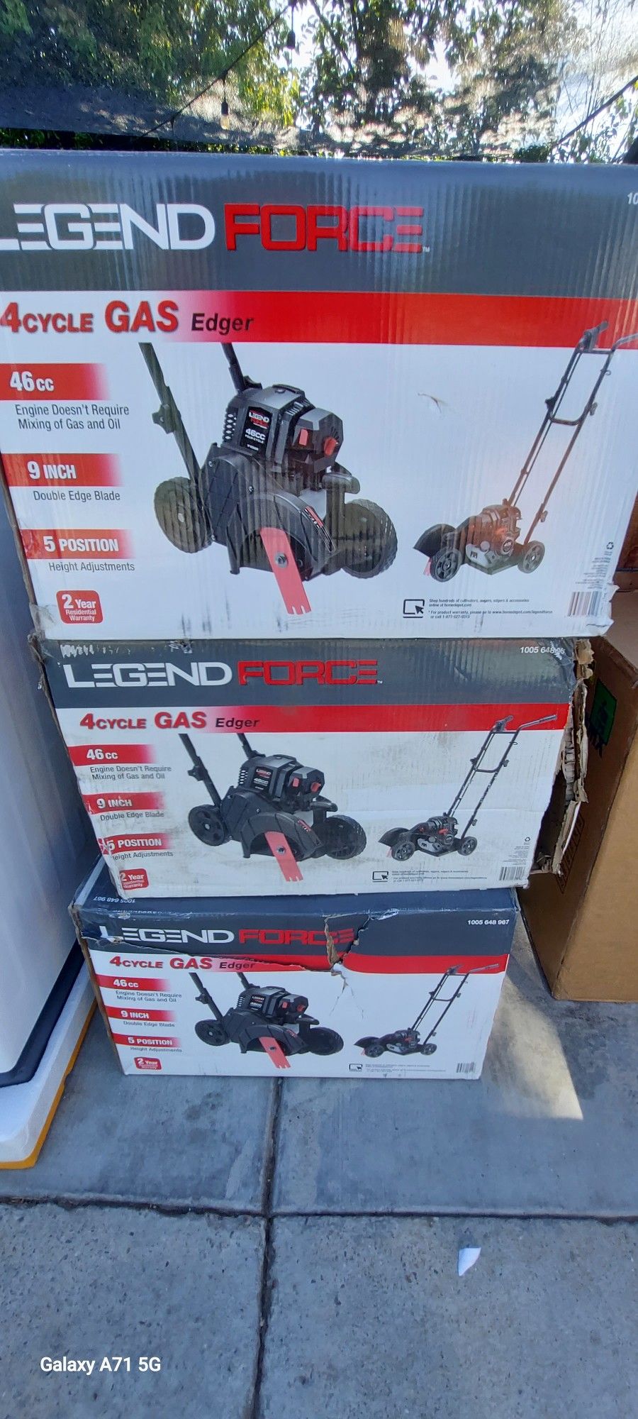🆕️Legend Force
46 cc Gas Powered 4-Stroke Walk Behind Edger