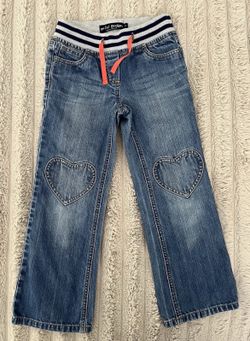 Girls Mini Boden Heart Knees & Pockets 7Y