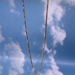 14k Box Chain Necklace 