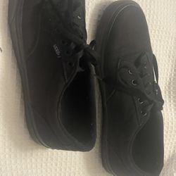 Vans Black Shoes Size 9.5