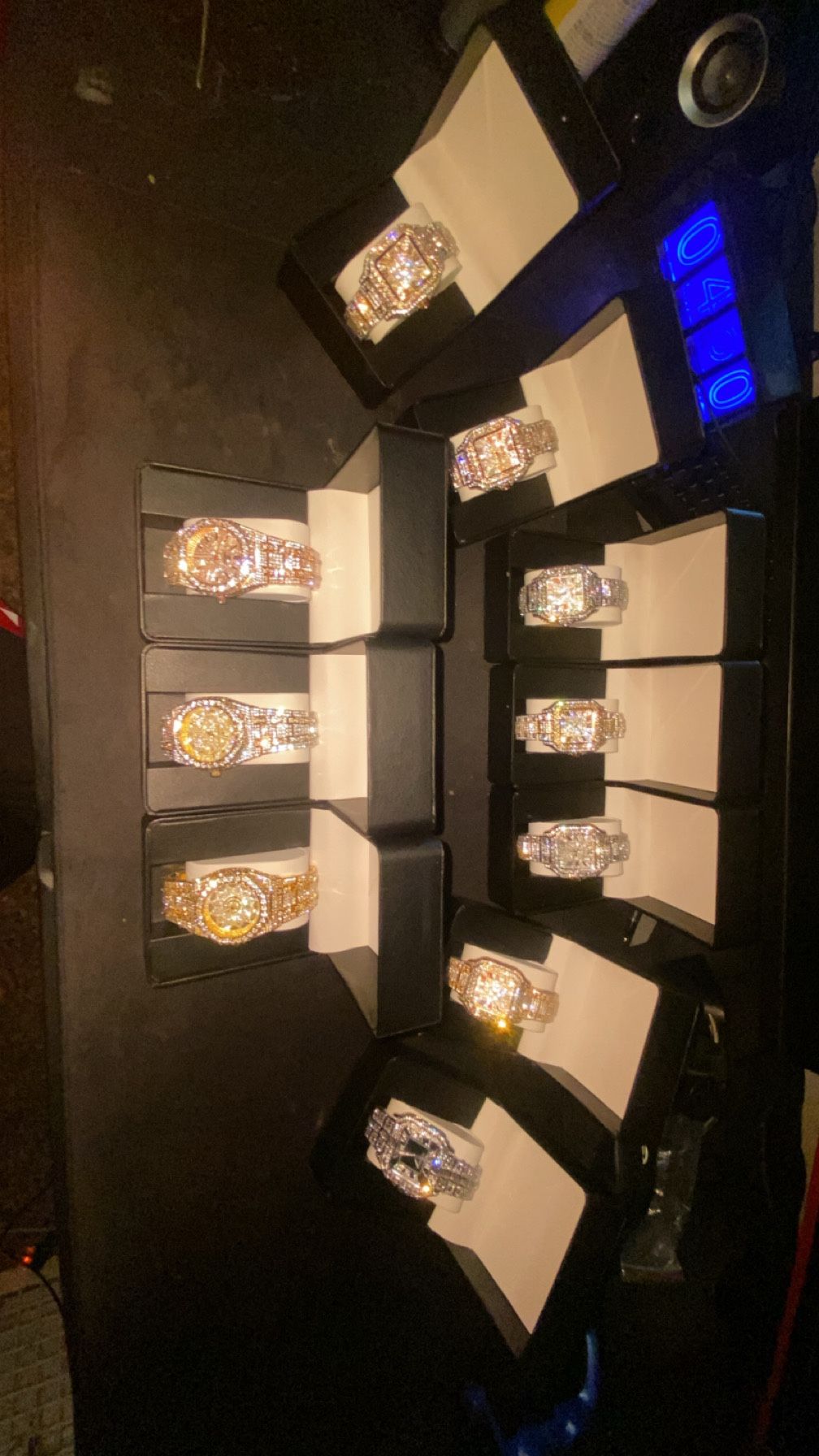(RESERVED) Bustdown Custom Moissanite Watches, Cartier and AP
