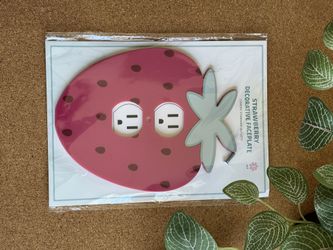 Strawberry Outlet Cover, Kids Room Strawberry Cover