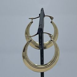  10K Gold Fancy Earrings. New