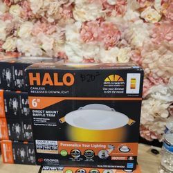 HALO
RL 6 in. Canless Recessed LED Downlight, 900/1200lm, 5CCT, D2W, 120V, DM