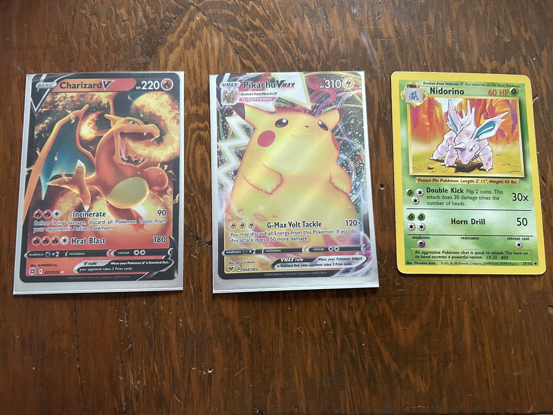 3 Pokemon Cards