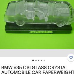 BMW 635 CSI Automobile Paperweight Collectable 