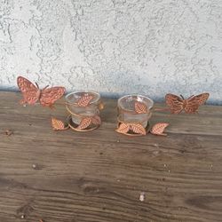 Butterfly Candle Holders 