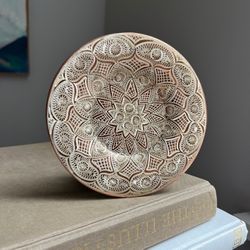 Small Vintage Copper Wall Plate ( firm on price )