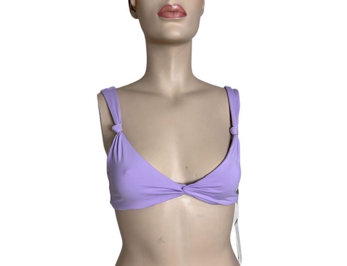 NWT L*Space By Mónica Wise Purple Turner Bikini Top Size Large
