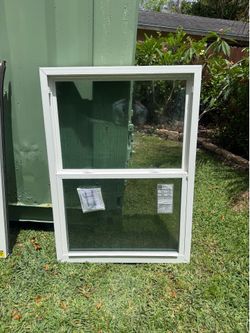 (4) 36"Wx50"H Vinyl Single Hung Windows
