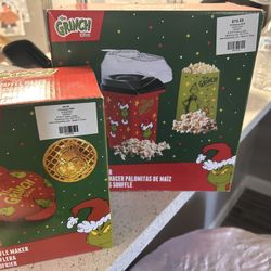 The Grinch Waffle Maker And Popcorn Maker 