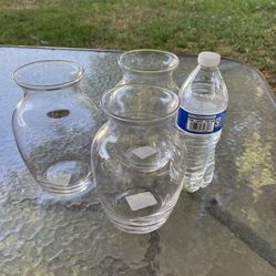vases / floreros de vidrio 