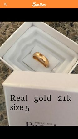 Real gold ring 21k