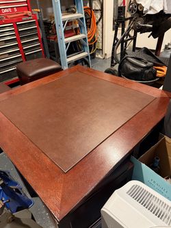 Lazy Boy coffee table 36”square x 24” high with 4 under storage and seating compartment blemishes in photos