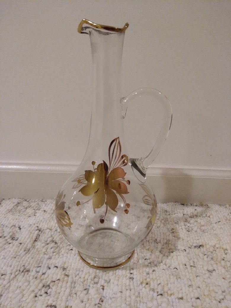Antique/vintage Glass Pitcher Vase