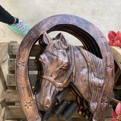 New Horse Shoes Ornaments For Walls,febces,horse Stables Etc
