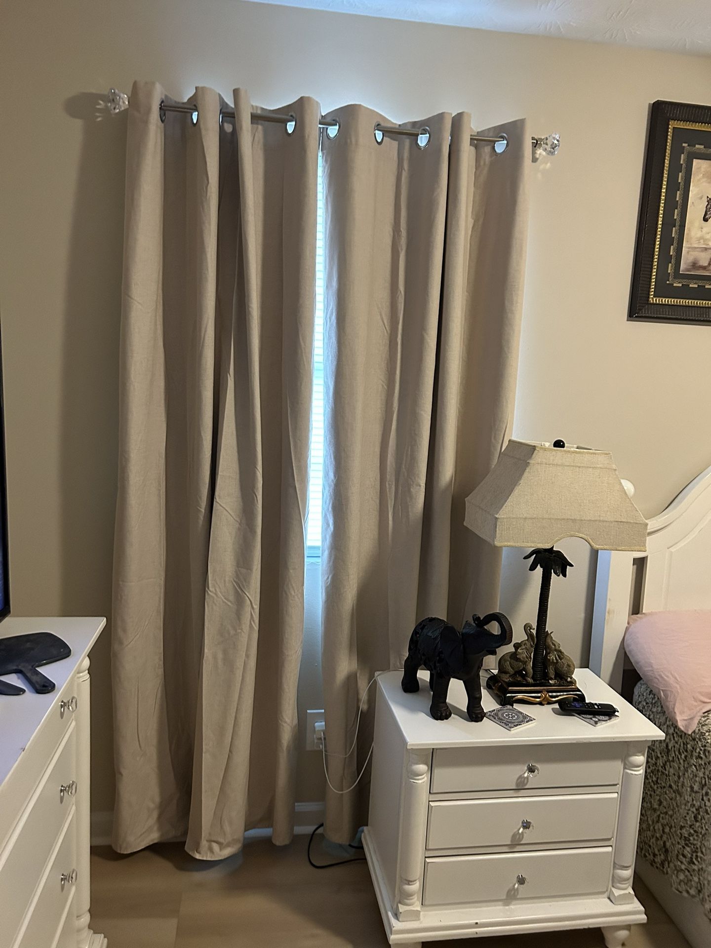 Blackout Curtain With Grommets And Bling Rod