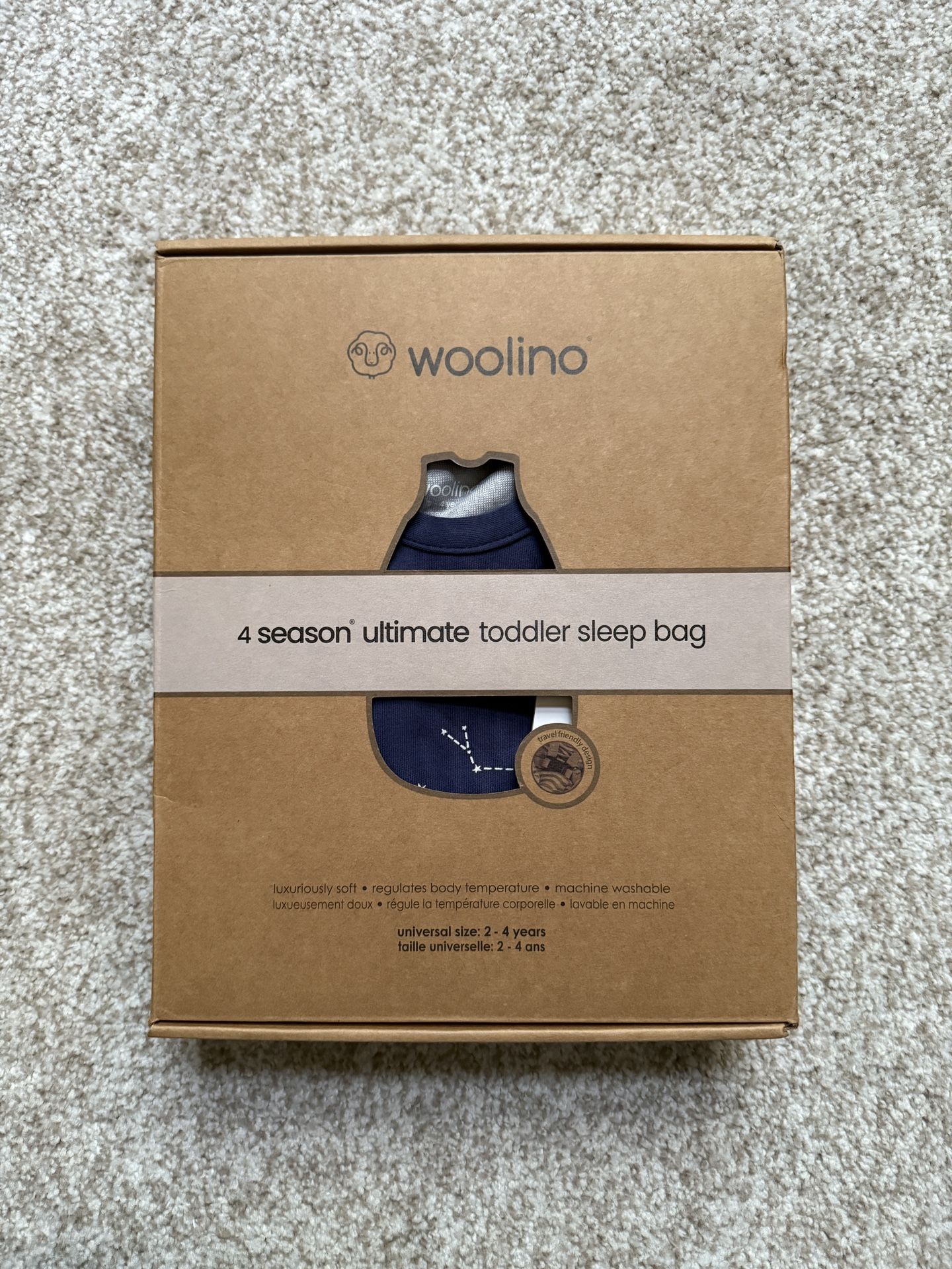 NEW Woolino 4 Season Ultimate Baby Sleep Bag 2-4years