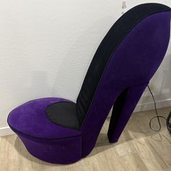 Rare Purple High Heel Chair