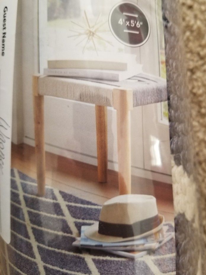 Blue And Off White Area Rug, Never Used! REDUCED