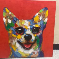 Colorful Dog Painting 